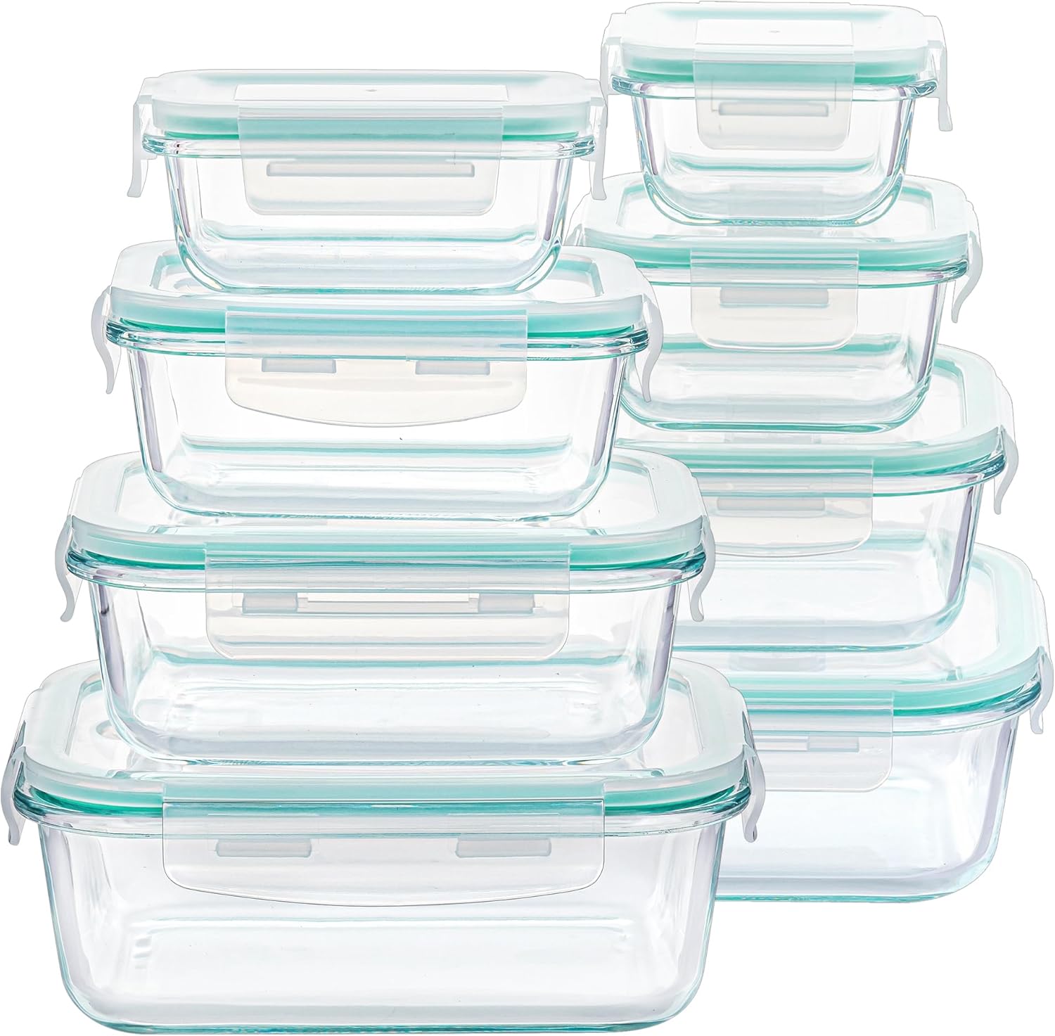 Vtopmart 8-Pack Glass Food Storage Containers