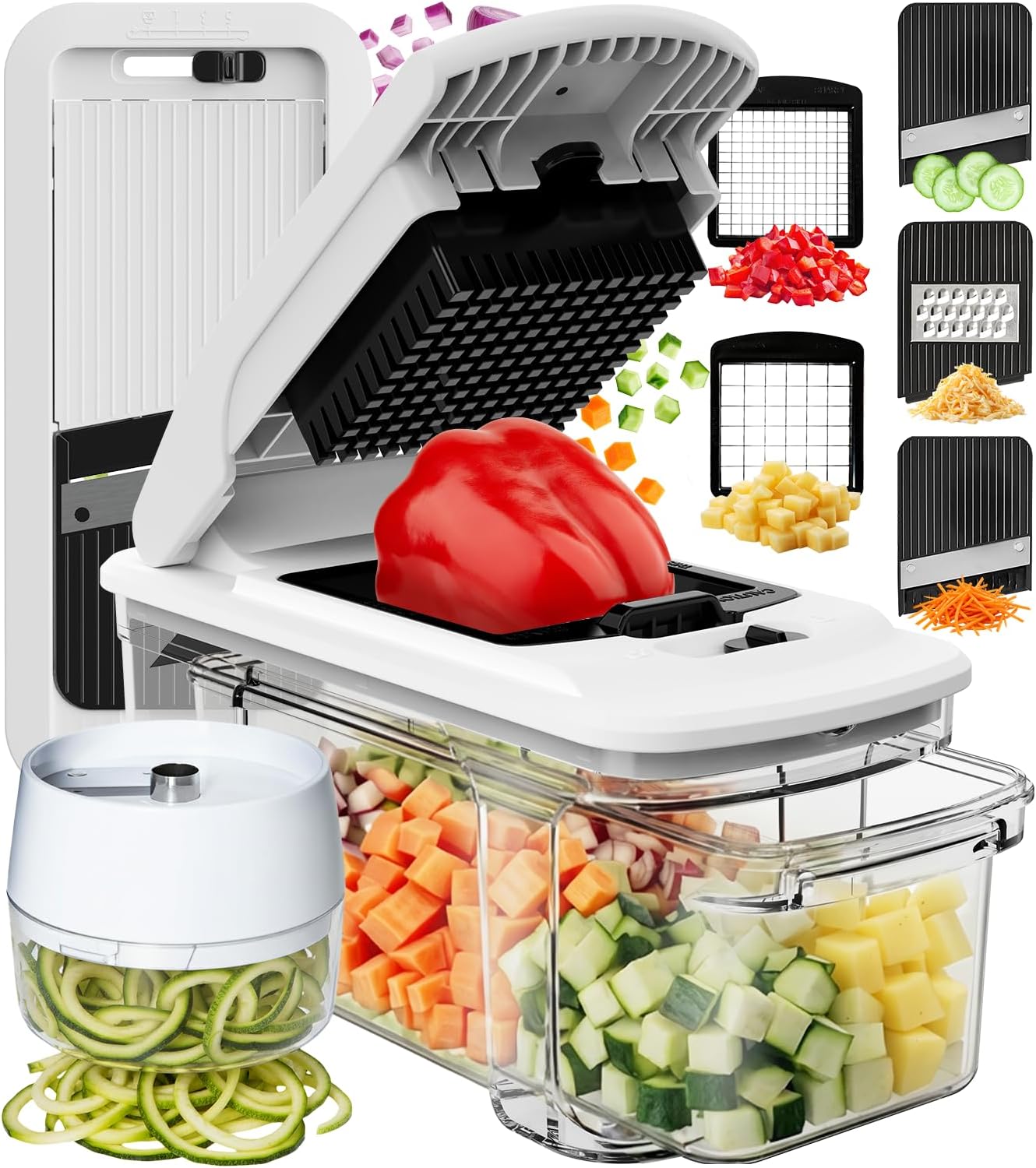 Fullstar XL Vegetable Chopper & Mandoline Slicer (6 in 1)