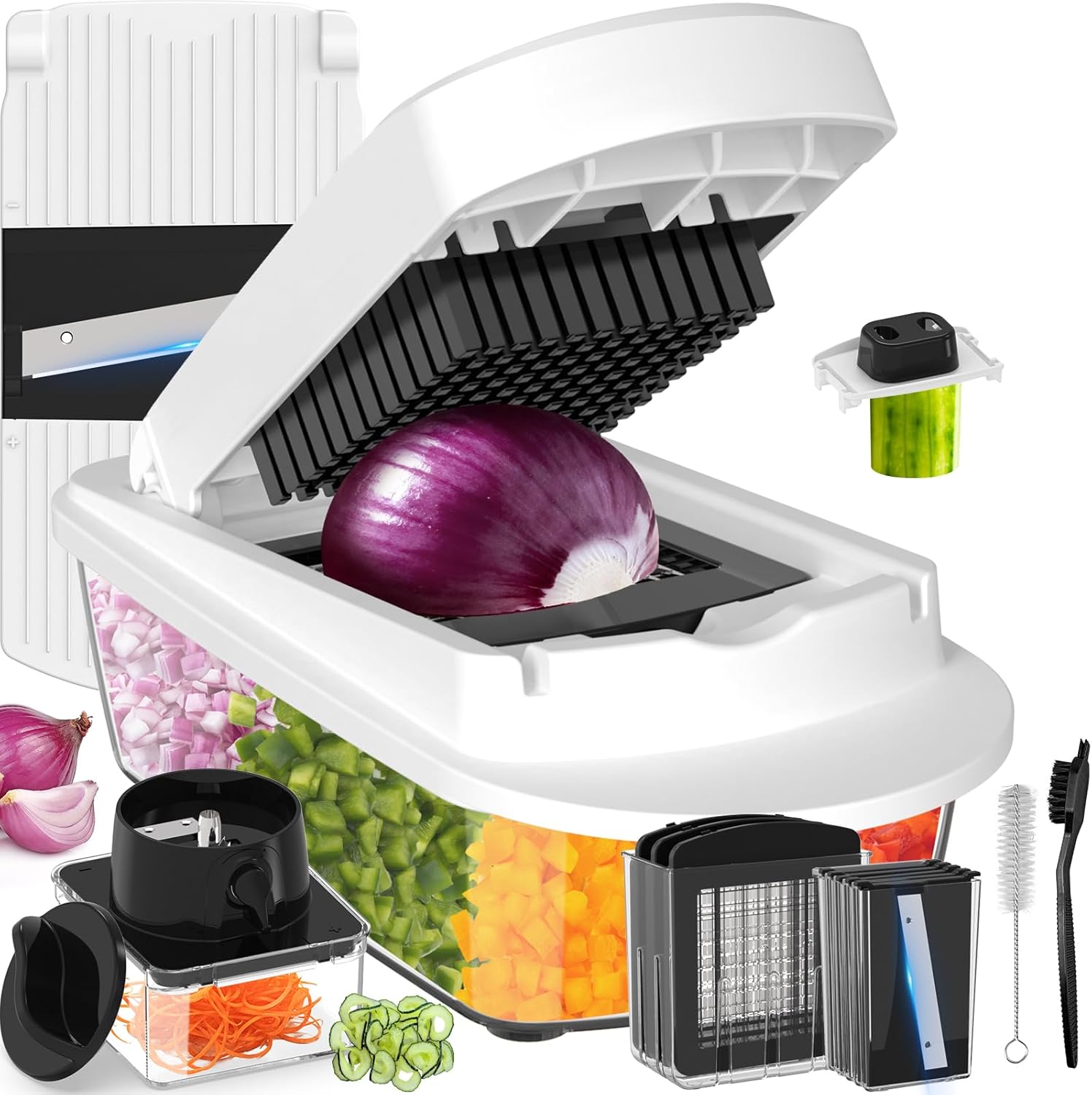 12 Blade All-in-1 Vegetable Chopper Mandoline Slicer
